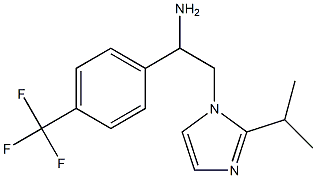 2-[2-(propan-2-yl)-1H-imidazol-1-yl]-1-[4-(trifluoromethyl)phenyl]ethan-1-amine Struktur