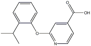 2-[2-(propan-2-yl)phenoxy]pyridine-4-carboxylic acid Struktur