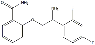 2-[2-amino-2-(2,4-difluorophenyl)ethoxy]benzamide Struktur