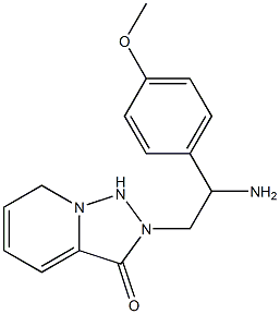 2-[2-amino-2-(4-methoxyphenyl)ethyl]-2H,3H-[1,2,4]triazolo[3,4-a]pyridin-3-one Struktur