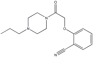 2-[2-oxo-2-(4-propylpiperazin-1-yl)ethoxy]benzonitrile Struktur