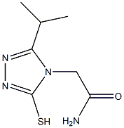 2-[3-(propan-2-yl)-5-sulfanyl-4H-1,2,4-triazol-4-yl]acetamide Struktur