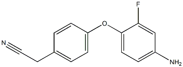 2-[4-(4-amino-2-fluorophenoxy)phenyl]acetonitrile Struktur