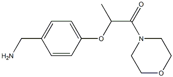 2-[4-(aminomethyl)phenoxy]-1-(morpholin-4-yl)propan-1-one Struktur