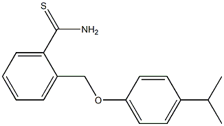 2-[4-(propan-2-yl)phenoxymethyl]benzene-1-carbothioamide Struktur