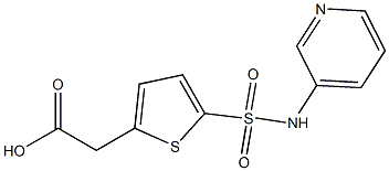 2-[5-(pyridin-3-ylsulfamoyl)thiophen-2-yl]acetic acid Struktur