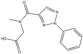 2-[N-methyl(2-phenyl-2H-1,2,3-triazol-4-yl)formamido]acetic acid Structure