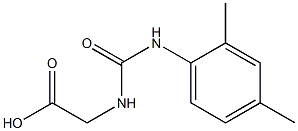 2-{[(2,4-dimethylphenyl)carbamoyl]amino}acetic acid Struktur