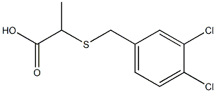 2-{[(3,4-dichlorophenyl)methyl]sulfanyl}propanoic acid Struktur