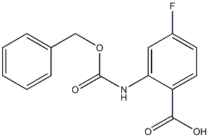 2-{[(benzyloxy)carbonyl]amino}-4-fluorobenzoic acid Struktur