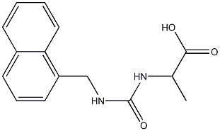 2-{[(naphthalen-1-ylmethyl)carbamoyl]amino}propanoic acid Struktur