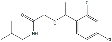 2-{[1-(2,4-dichlorophenyl)ethyl]amino}-N-(2-methylpropyl)acetamide Struktur