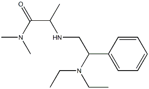 2-{[2-(diethylamino)-2-phenylethyl]amino}-N,N-dimethylpropanamide Struktur