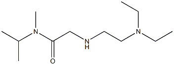 2-{[2-(diethylamino)ethyl]amino}-N-methyl-N-(propan-2-yl)acetamide Struktur