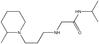 2-{[3-(2-methylpiperidin-1-yl)propyl]amino}-N-(propan-2-yl)acetamide Struktur