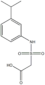 2-{[3-(propan-2-yl)phenyl]sulfamoyl}acetic acid Struktur