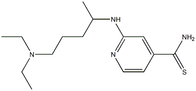 2-{[4-(diethylamino)-1-methylbutyl]amino}pyridine-4-carbothioamide Struktur