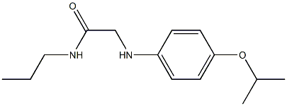 2-{[4-(propan-2-yloxy)phenyl]amino}-N-propylacetamide Struktur