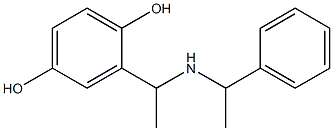 2-{1-[(1-phenylethyl)amino]ethyl}benzene-1,4-diol Struktur