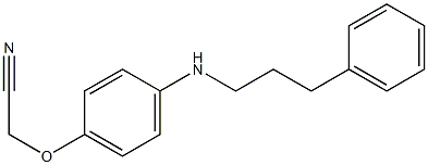 2-{4-[(3-phenylpropyl)amino]phenoxy}acetonitrile Struktur