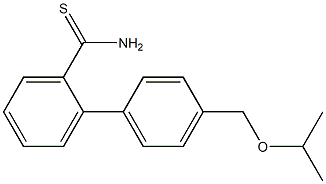 2-{4-[(propan-2-yloxy)methyl]phenyl}benzene-1-carbothioamide Struktur