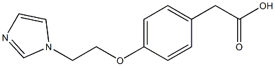 2-{4-[2-(1H-imidazol-1-yl)ethoxy]phenyl}acetic acid Struktur