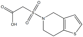 2-{4H,5H,6H,7H-thieno[3,2-c]pyridine-5-sulfonyl}acetic acid Struktur