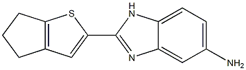 2-{4H,5H,6H-cyclopenta[b]thiophen-2-yl}-1H-1,3-benzodiazol-5-amine Struktur