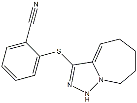 2-{5H,6H,7H,8H,9H-[1,2,4]triazolo[3,4-a]azepin-3-ylsulfanyl}benzonitrile Struktur