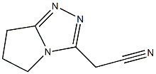 2-{5H,6H,7H-pyrrolo[2,1-c][1,2,4]triazol-3-yl}acetonitrile Struktur