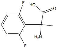 2-amino-2-(2,6-difluorophenyl)propanoic acid Struktur