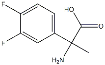 2-amino-2-(3,4-difluorophenyl)propanoic acid Struktur