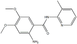 2-amino-4,5-dimethoxy-N-(3-methylpyridin-2-yl)benzamide Struktur