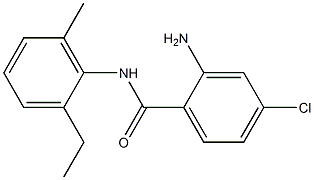 2-amino-4-chloro-N-(2-ethyl-6-methylphenyl)benzamide Struktur