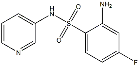 2-amino-4-fluoro-N-(pyridin-3-yl)benzene-1-sulfonamide Struktur