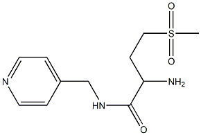 2-amino-4-methanesulfonyl-N-(pyridin-4-ylmethyl)butanamide Struktur