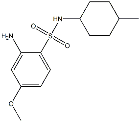 2-amino-4-methoxy-N-(4-methylcyclohexyl)benzene-1-sulfonamide Struktur