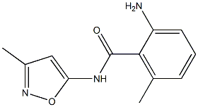 2-amino-6-methyl-N-(3-methyl-1,2-oxazol-5-yl)benzamide Struktur