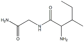 2-amino-N-(2-amino-2-oxoethyl)-3-methylpentanamide Struktur