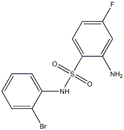 2-amino-N-(2-bromophenyl)-4-fluorobenzene-1-sulfonamide Struktur