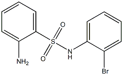 2-amino-N-(2-bromophenyl)benzenesulfonamide Struktur