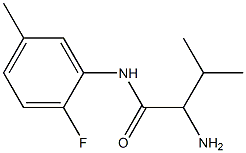 2-amino-N-(2-fluoro-5-methylphenyl)-3-methylbutanamide Struktur