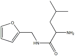 2-amino-N-(2-furylmethyl)-4-methylpentanamide Struktur