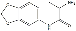 2-amino-N-(2H-1,3-benzodioxol-5-yl)propanamide Struktur