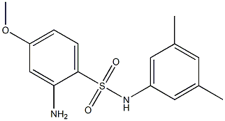 2-amino-N-(3,5-dimethylphenyl)-4-methoxybenzene-1-sulfonamide Struktur