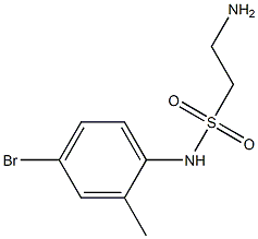 2-amino-N-(4-bromo-2-methylphenyl)ethane-1-sulfonamide Struktur