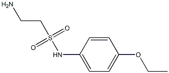 2-amino-N-(4-ethoxyphenyl)ethane-1-sulfonamide Struktur