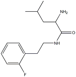 2-amino-N-[2-(2-fluorophenyl)ethyl]-4-methylpentanamide Struktur