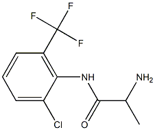 2-amino-N-[2-chloro-6-(trifluoromethyl)phenyl]propanamide Struktur