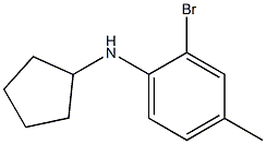 2-bromo-N-cyclopentyl-4-methylaniline Struktur